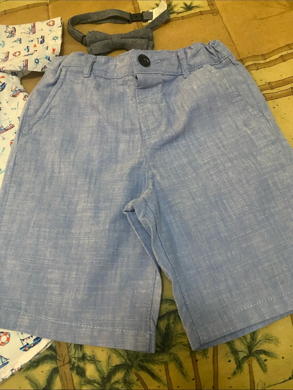 The Children's Place Nautical Shirt, Short & Bow Tie
